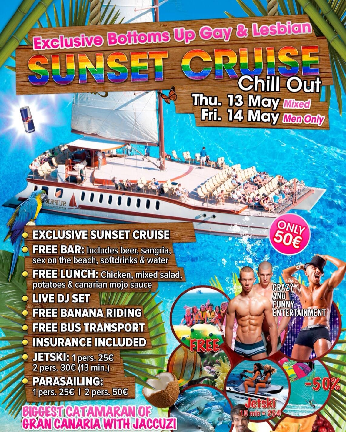 Gay&Lesbian Boat Trip Gran Canaria